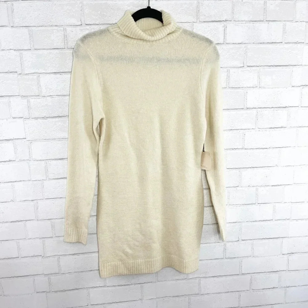 Superdown - Revolve Cream Long Sleeve Turtleneck Dress NWT Women's Size Small